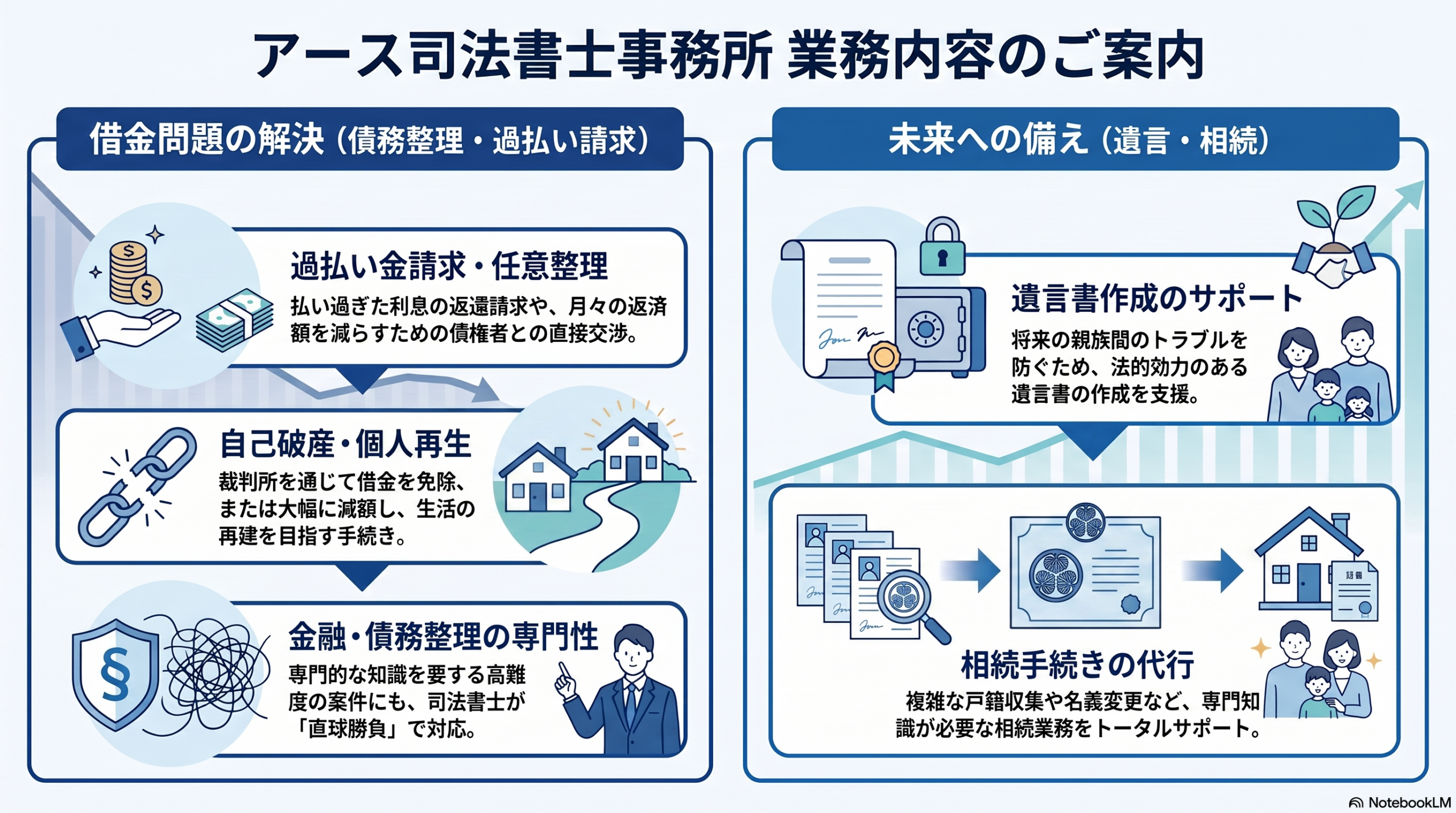 アース司法書士事務所の業務案内